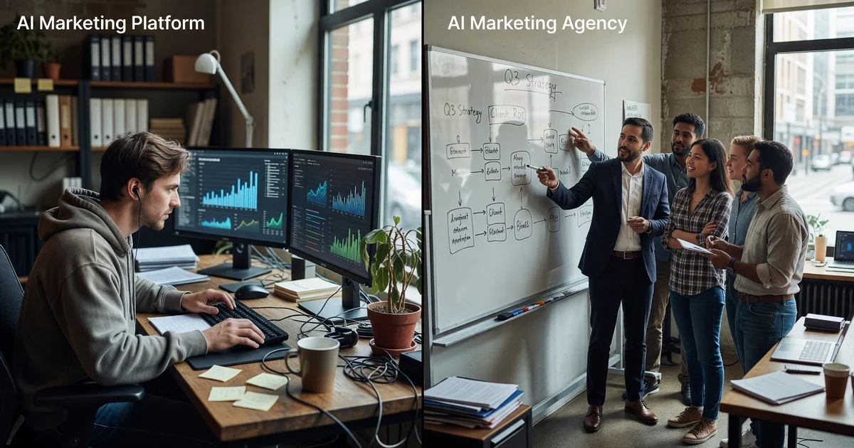 AI Marketing Platform vs AI Marketing Agency: Which Do You Need?