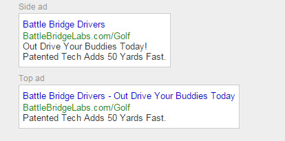 Benefits vs Features Ad Example