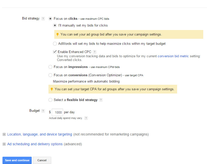 Creating Remarketing Campaign 3