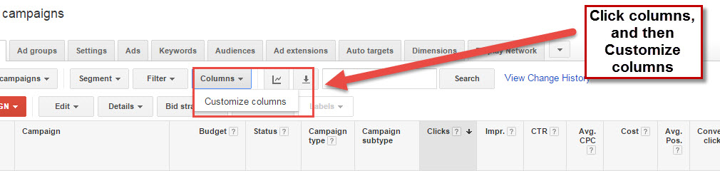 Custom Columns Setup